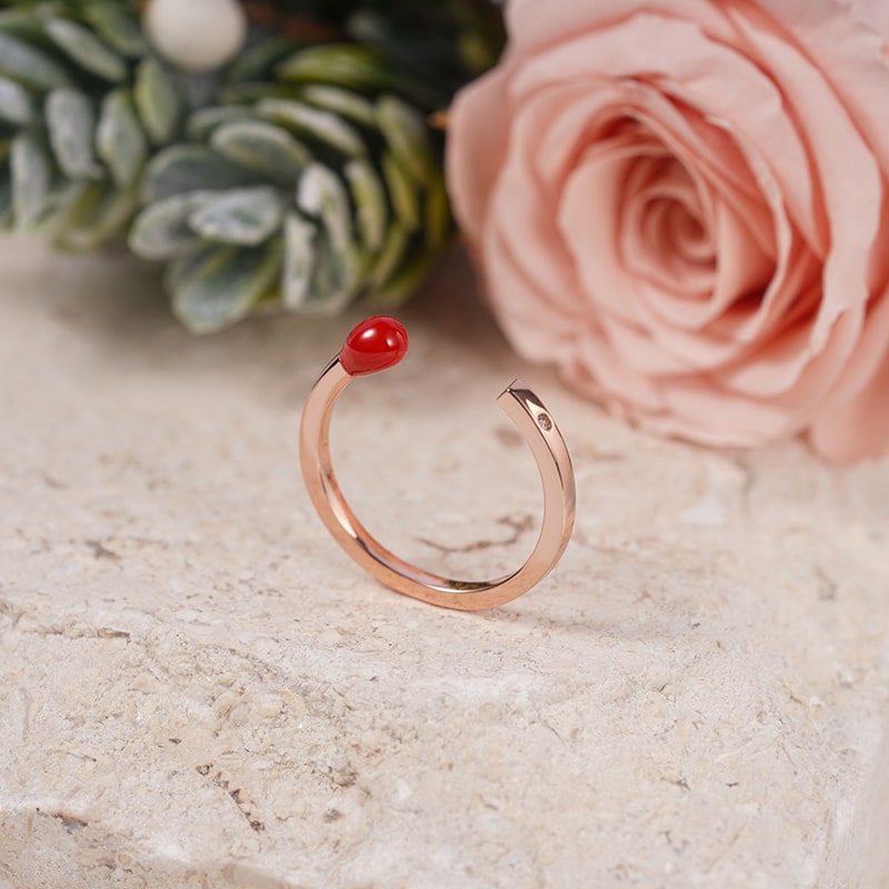 Light of Hope Ring 925 Sterling Silver 18K Rose Gold Plated inlaid with Diamond_2