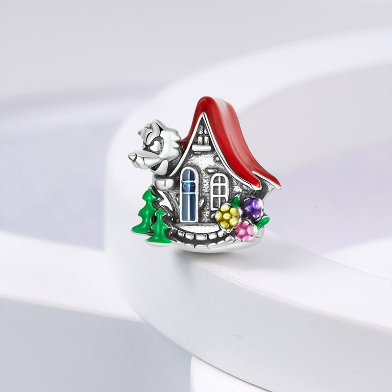 Fairy Tale House Charm Bead Sterling Silver_2