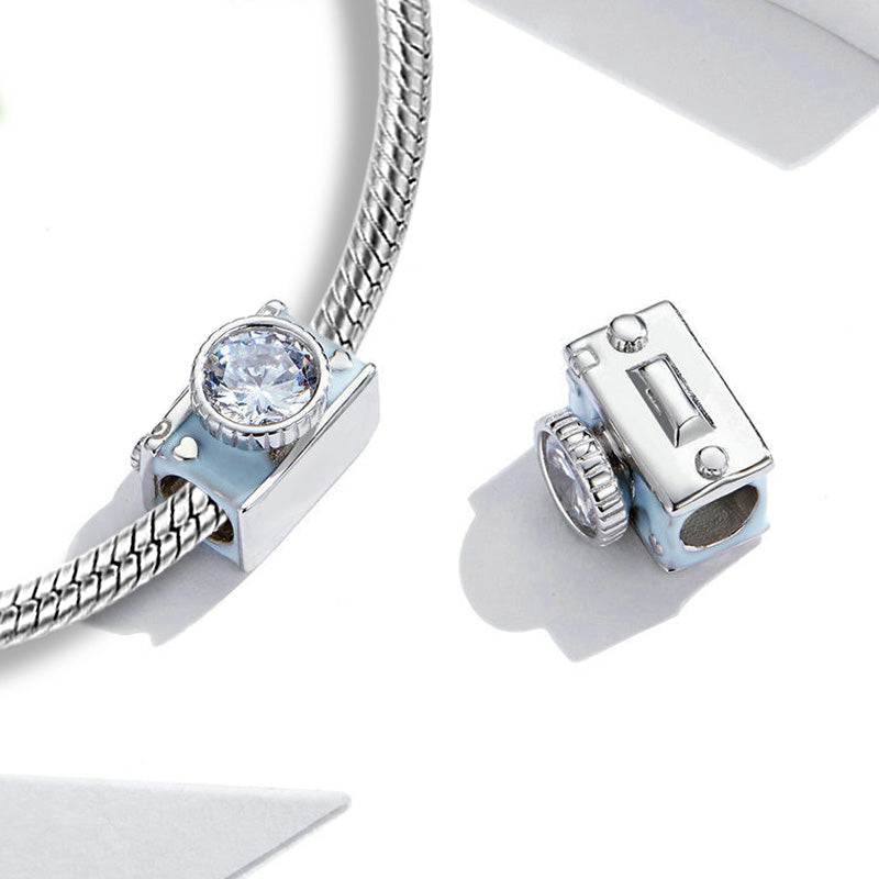 Camera Charm Bead Sterling Silver_2