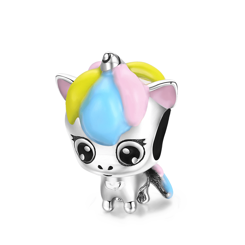 Lovely Unicorn Charm Bead Sterling Silver_1