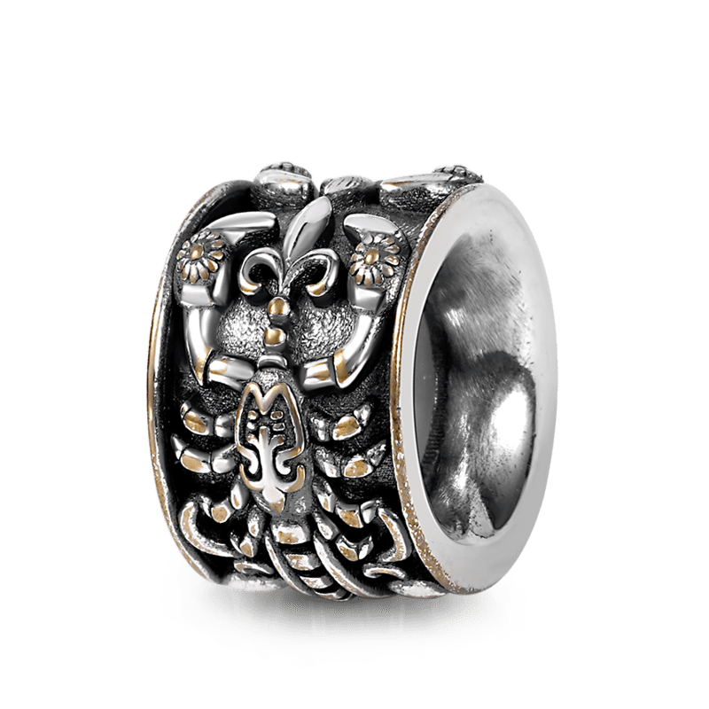 Scorpion Men's Vintage Bead S925 Sterling Silver with Gift Copper Black Leather Men's Bracelet Jewelry for Men_3