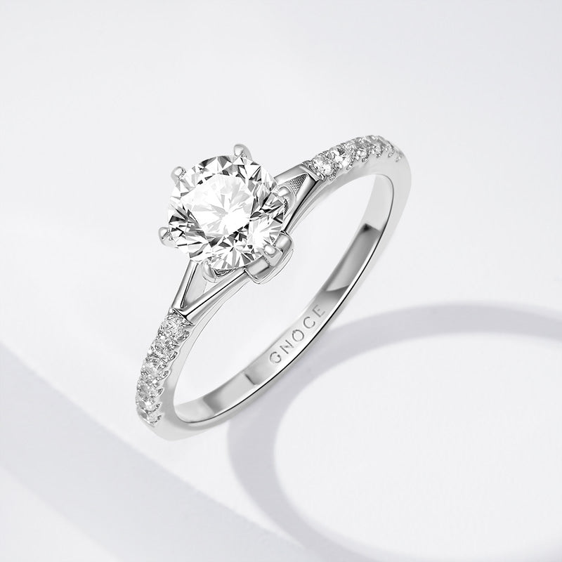 "Only Love" Promise Ring Round Cut CZ Stone 925 Sterling Silver Gift for Valentine's Day_2