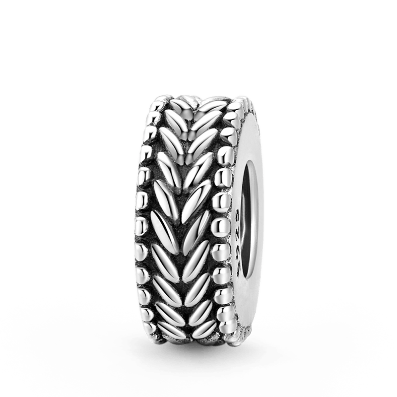 Vintage Ear of Wheat Stopper for Charm Bracelets 925 Sterling Silver_1