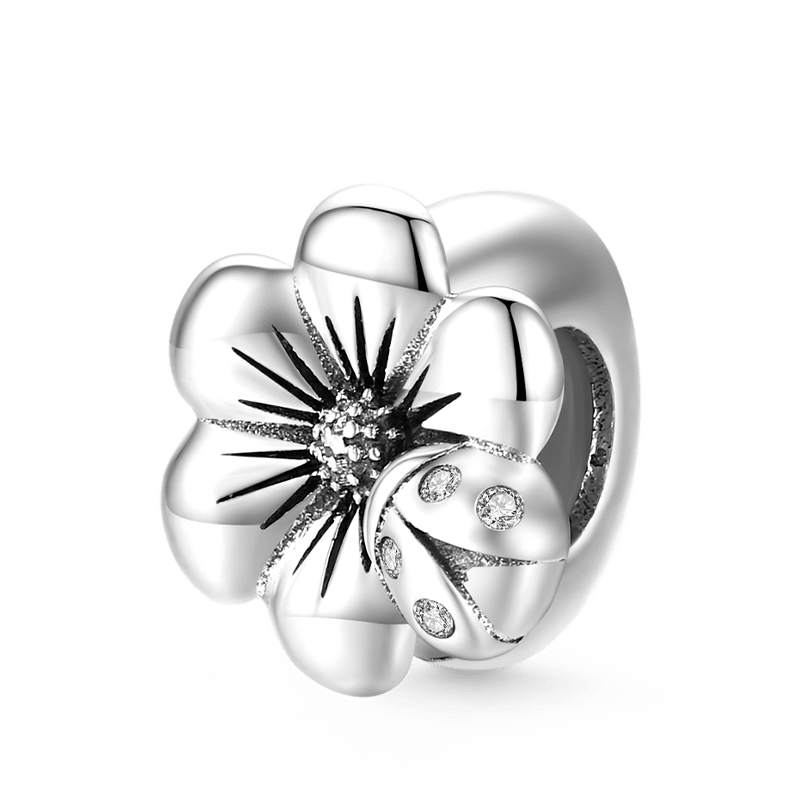 Blooming Flower Stopper for Charm Bracelets 925 Sterling Silver_1