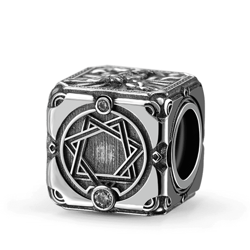 Angel of Victory Vintage Bead & Customized Classic Beads S925 Sterling Silver with Gift Copper Black Leather Men's Bracelet Jewelry for Men_3