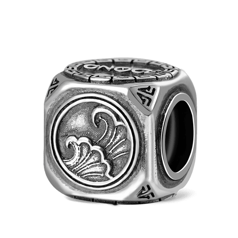 Fish Vintage Bead & Customized Classic Beads S925 Sterling Silver with Gift Copper Black Leather Men's Bracelet Jewelry for Men_2