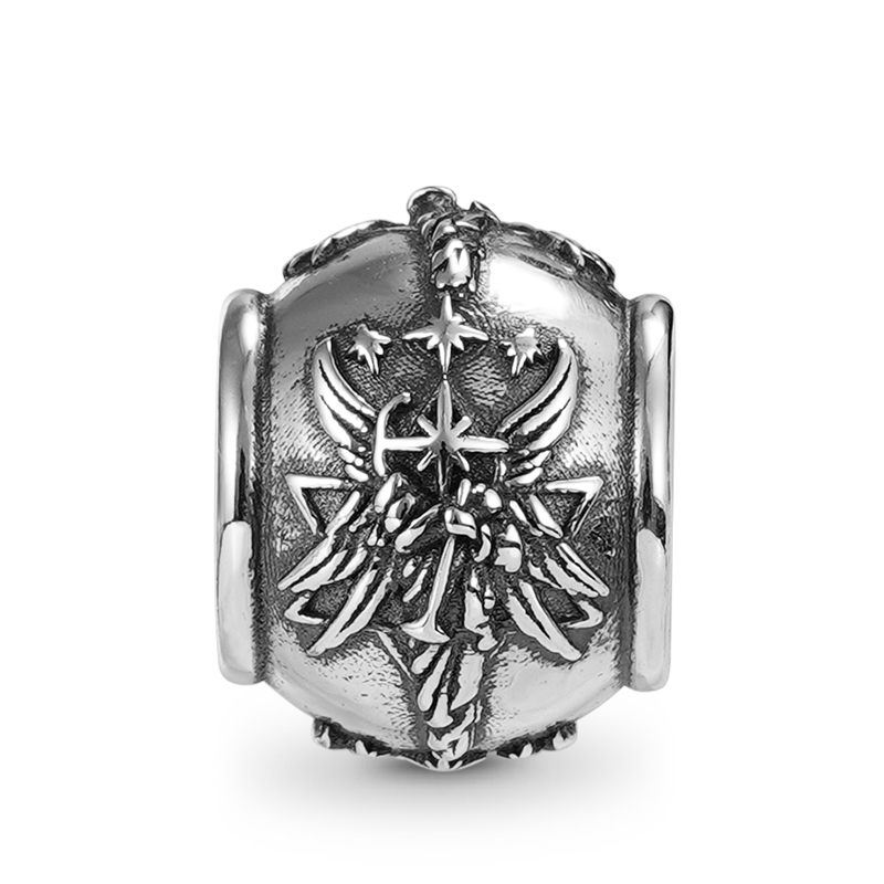 Luck Fairy Vintage Bead S925 Sterling Silver with Gift Copper Black Leather Men's Bracelet Jewelry for Men_2