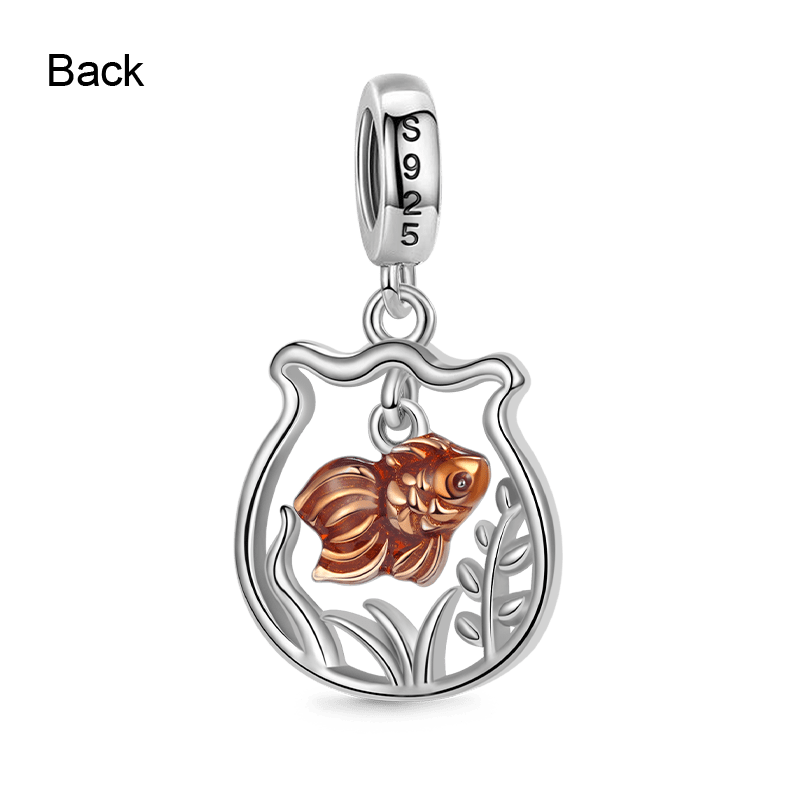 Gnoce Goldfish 925 Sterling Silver Pendant_2