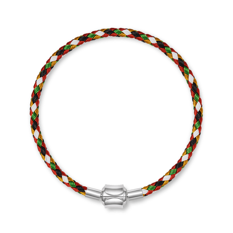 Gnoce Multicolor Basic Bracelet with 2 Pieces of Stoppers_2