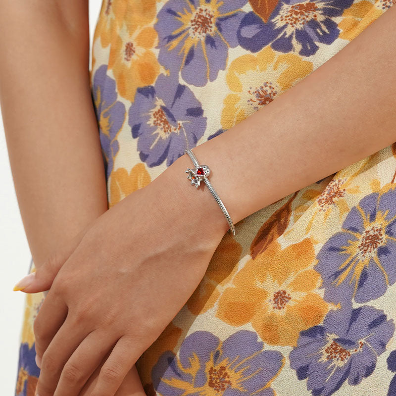 Gnoce Halloween Ghost Embraces Heart Gem Charm_5