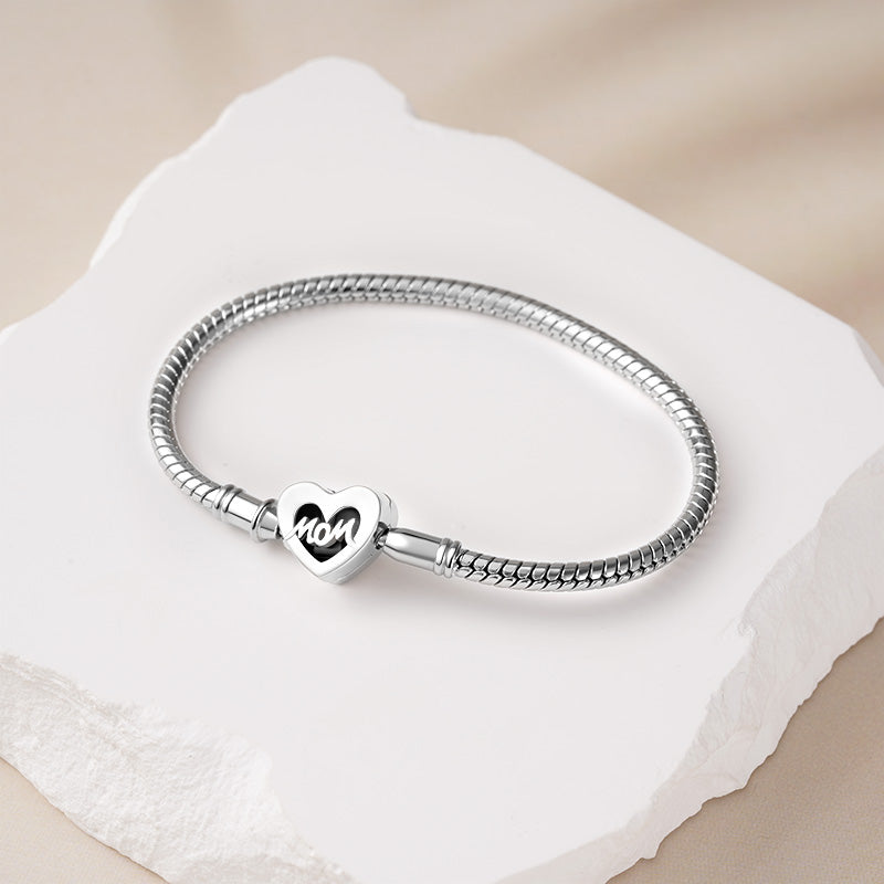 Gnoce Love Mom Basic Snake Chain Bracelet_4