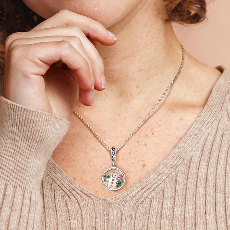 Gnoce Christmas Gingerbread Man Gift Pendant Dangle Charm_6