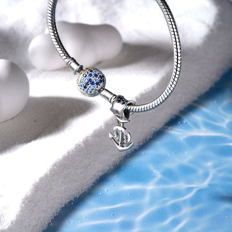 Gnoce Sparkling Disco Ball Basic Snake Chain Bracelet_3