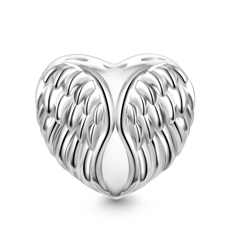 Gnoce "Guardian Angel" Wings Heart Personalized Photo Charm_2