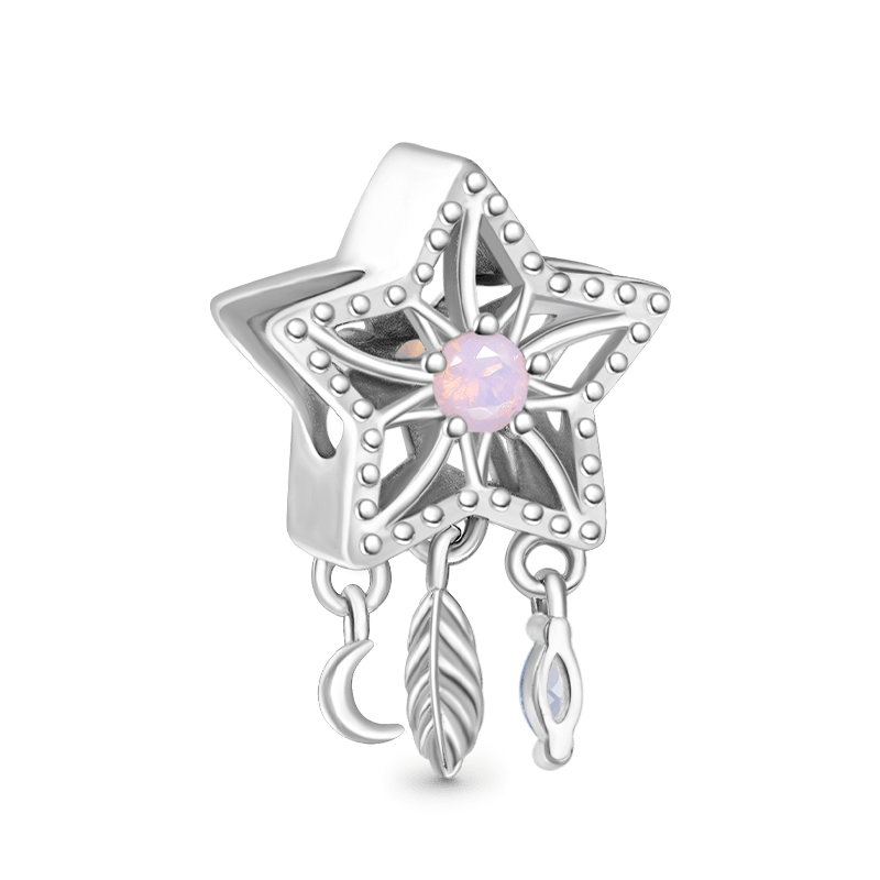 Gnoce Sparkling Star Dream Catcher Charm_2
