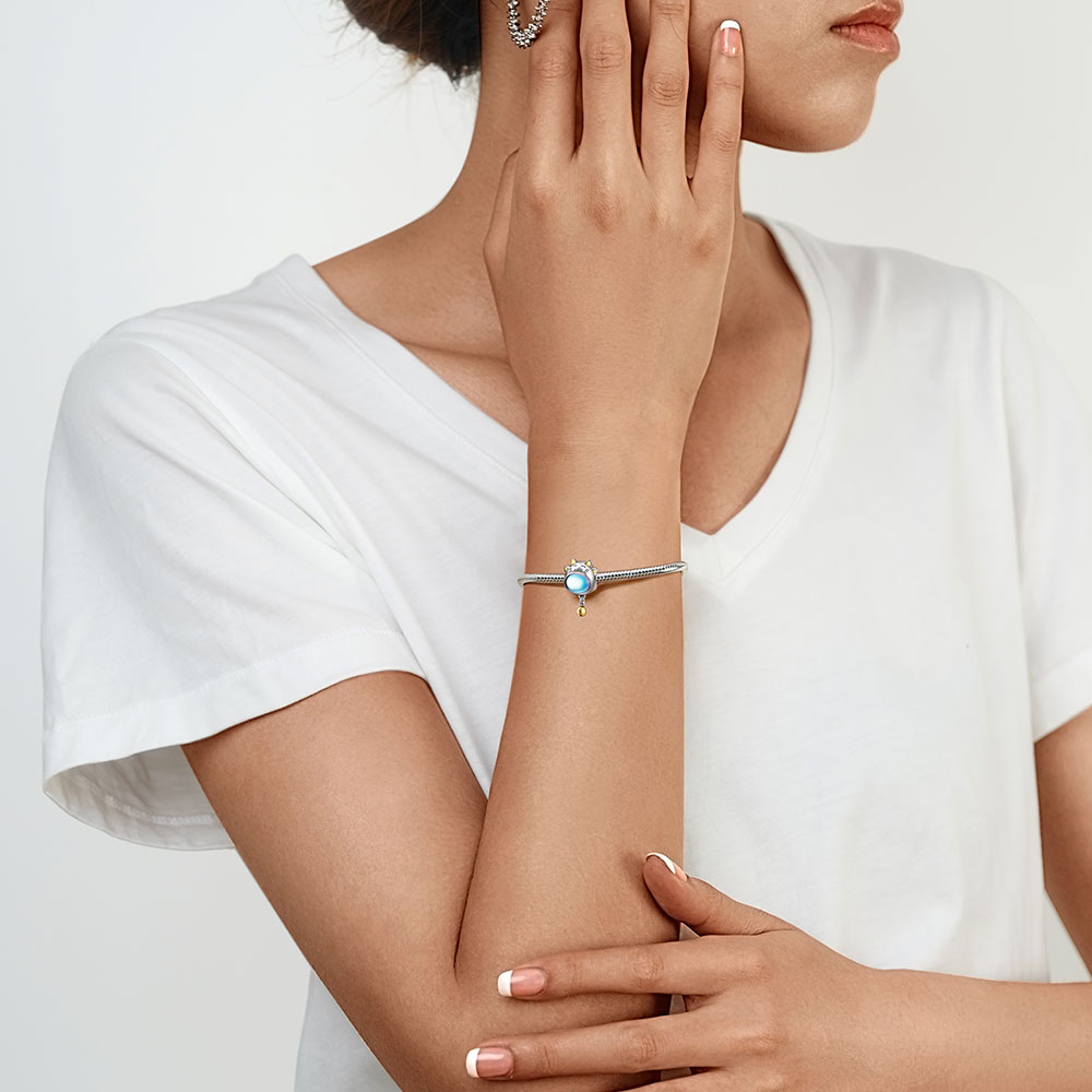 Gnoce Lucky Cat with Bell Dangle Charm_3