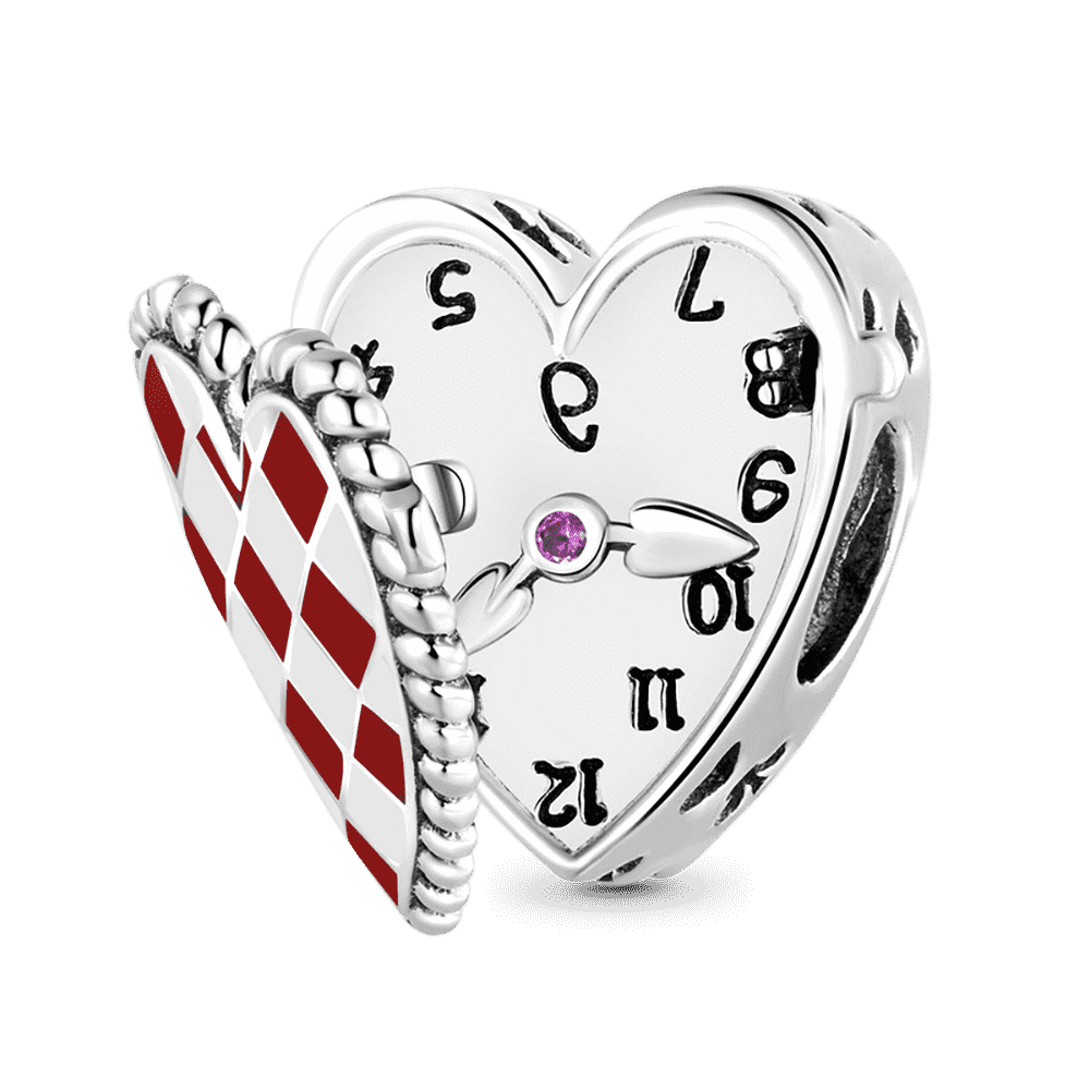 Gnoce Fairy Tale Magic Clock Heart Openable Charm_1