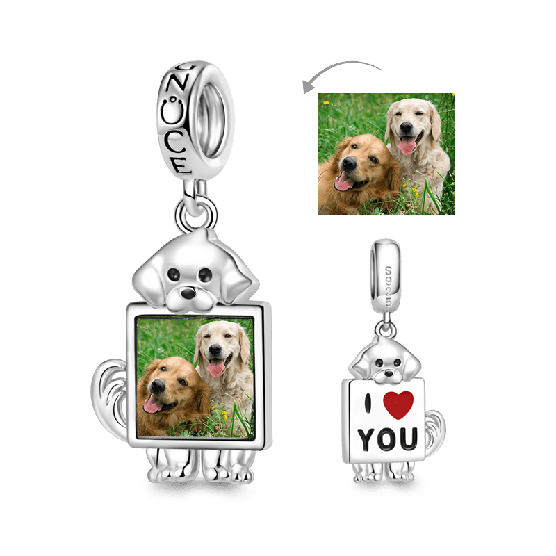 Gnoce Pet Dog Personalized Photo Pendant Dangle Charm_1