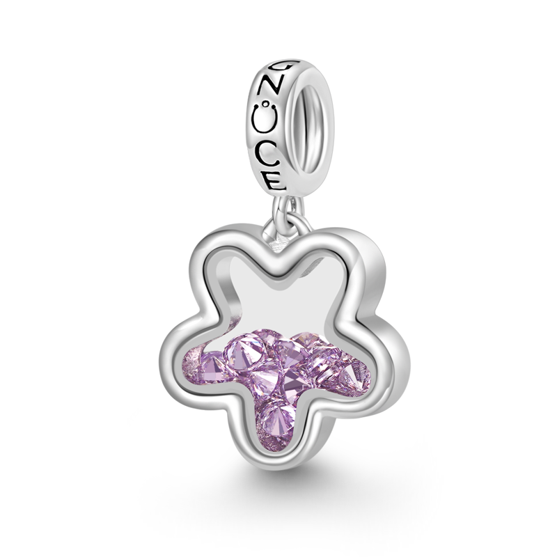 Gnoce Plum Blossom Birthstone Personalized Charm_1
