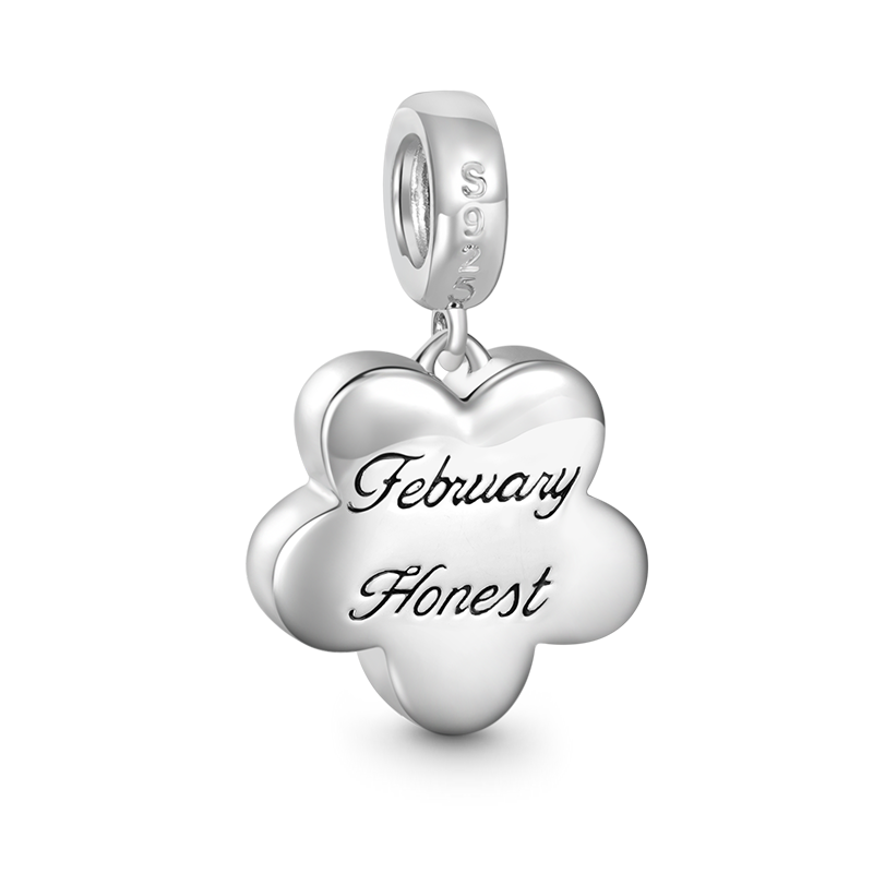 Gnoce Plum Blossom Birthstone Personalized Charm_2