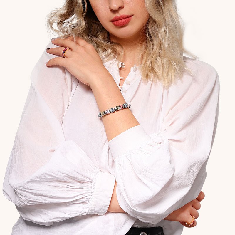 Gnoce  "Lucky Month" Birthstone 925 Sterling Silver Gift Crystal Bead Charm_2