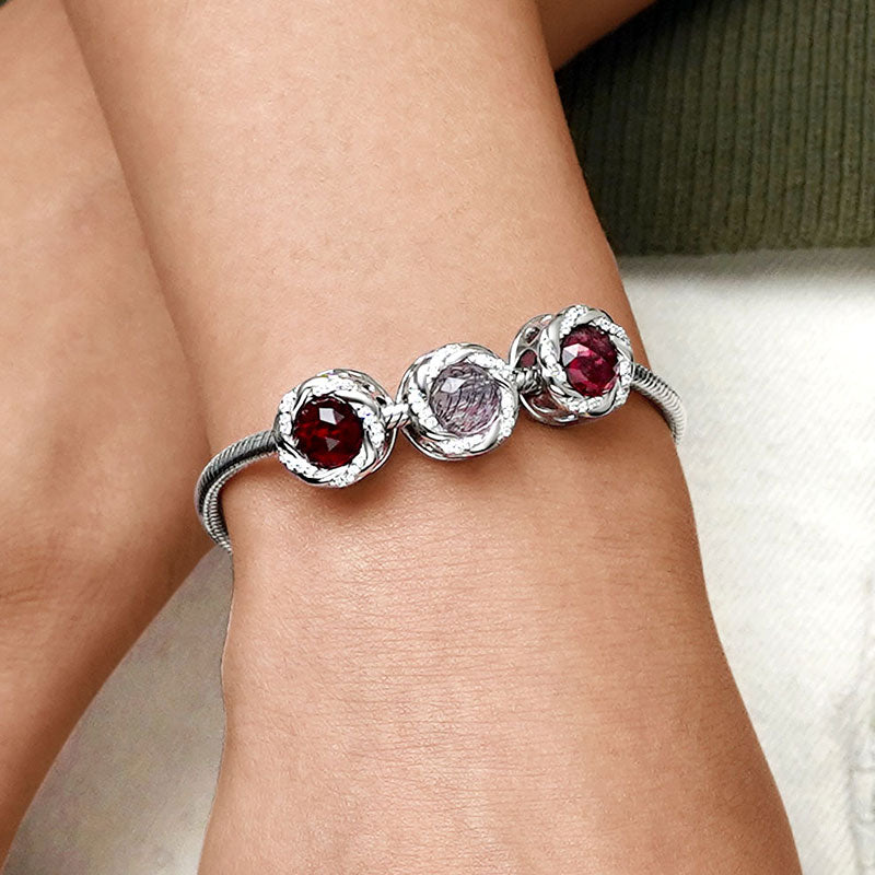 Gnoce Round-shaped Birthstone Charm_4