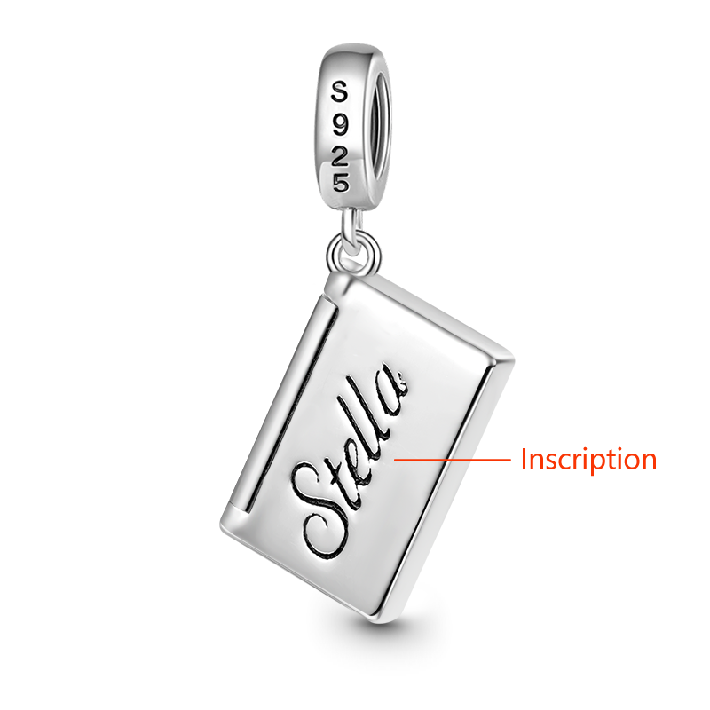 Gnoce Openable Envelope Love Letter Engravable Pendant Dangle Charm_2