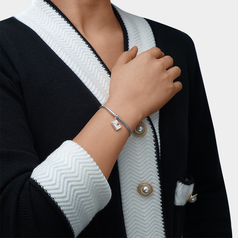 Gnoce Openable Envelope Love Letter Engravable Pendant Dangle Charm_4