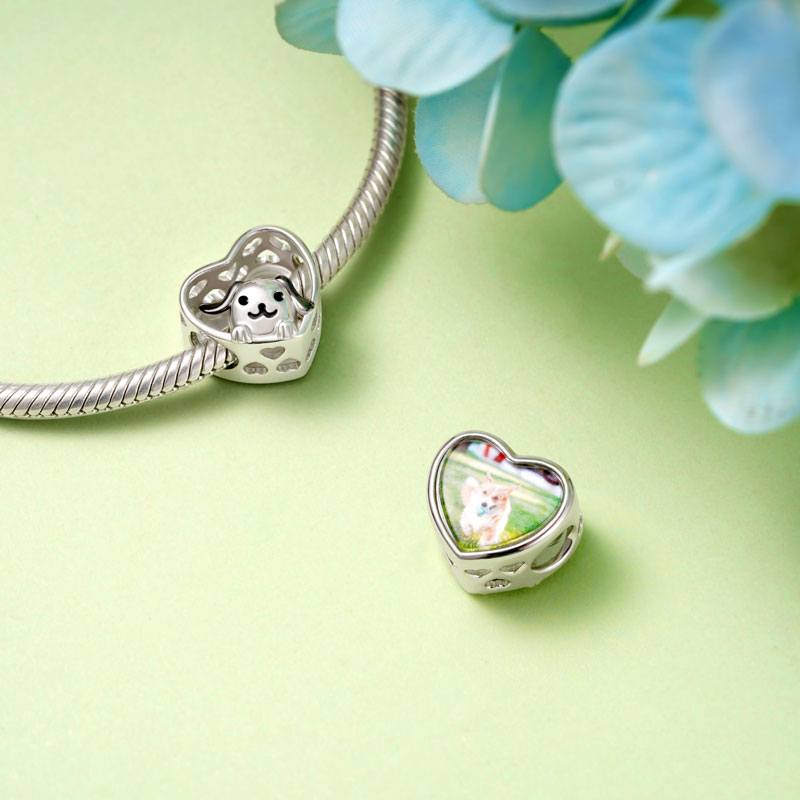 Gnoce Cute Pet Dog Personalized Photo Charm_2