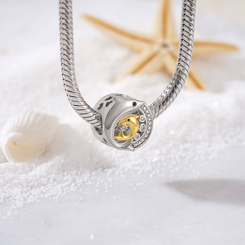 Gnoce Dolphin Personalized Photo Charm_2