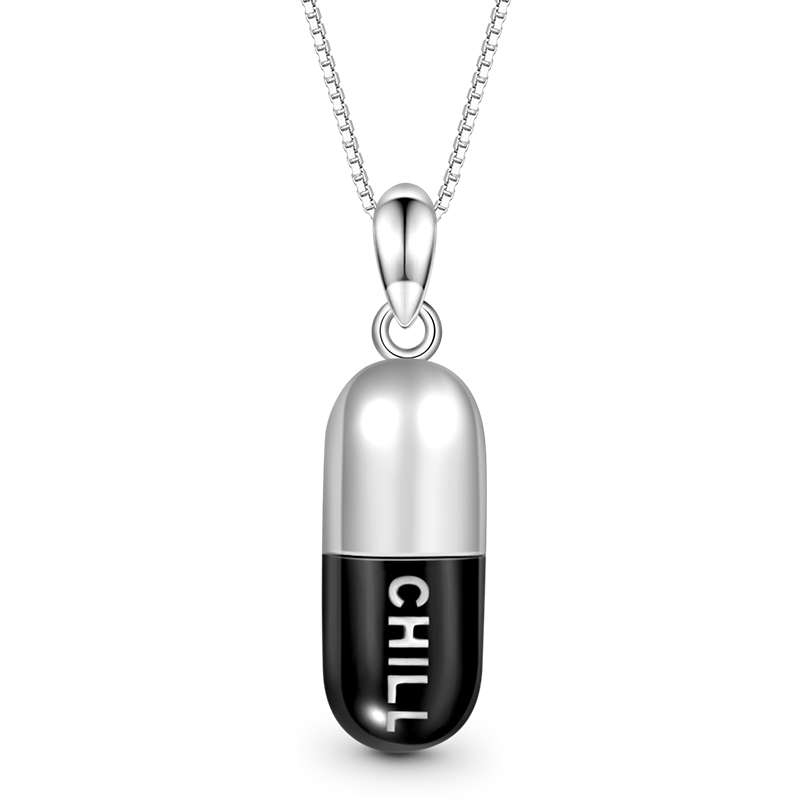 Gnoce Chill Pill Capsule Necklace_1