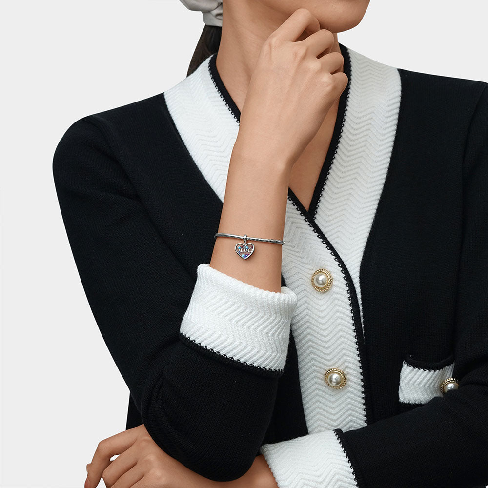 Gnoce Sweet XOXO Heart Pendant Dangle Charm_4