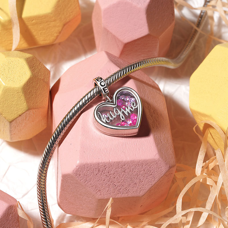 Gnoce Hugme Love Heart Pendant Dangle Charm_3