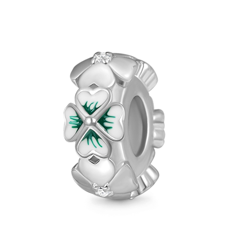 Gnoce Lucky Four Leaf Clover Stopper Charm_1