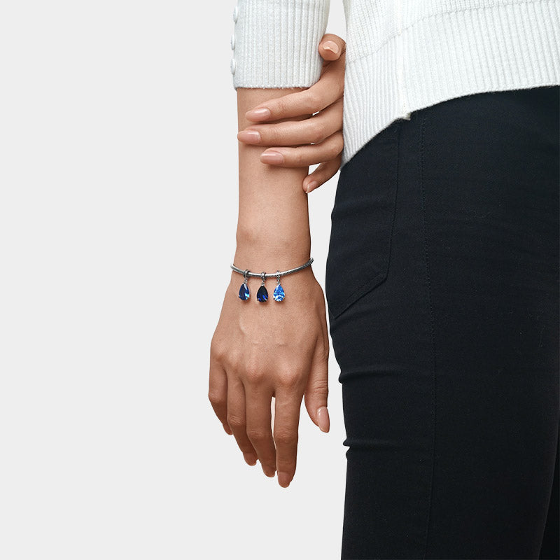 Gnoce Pear-cut Birthstone Personalized Pendant Dangle Charm_3