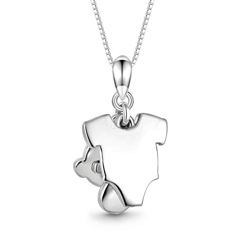 Gnoce Baby Pacifier & T-shirt Engravable Necklace_2