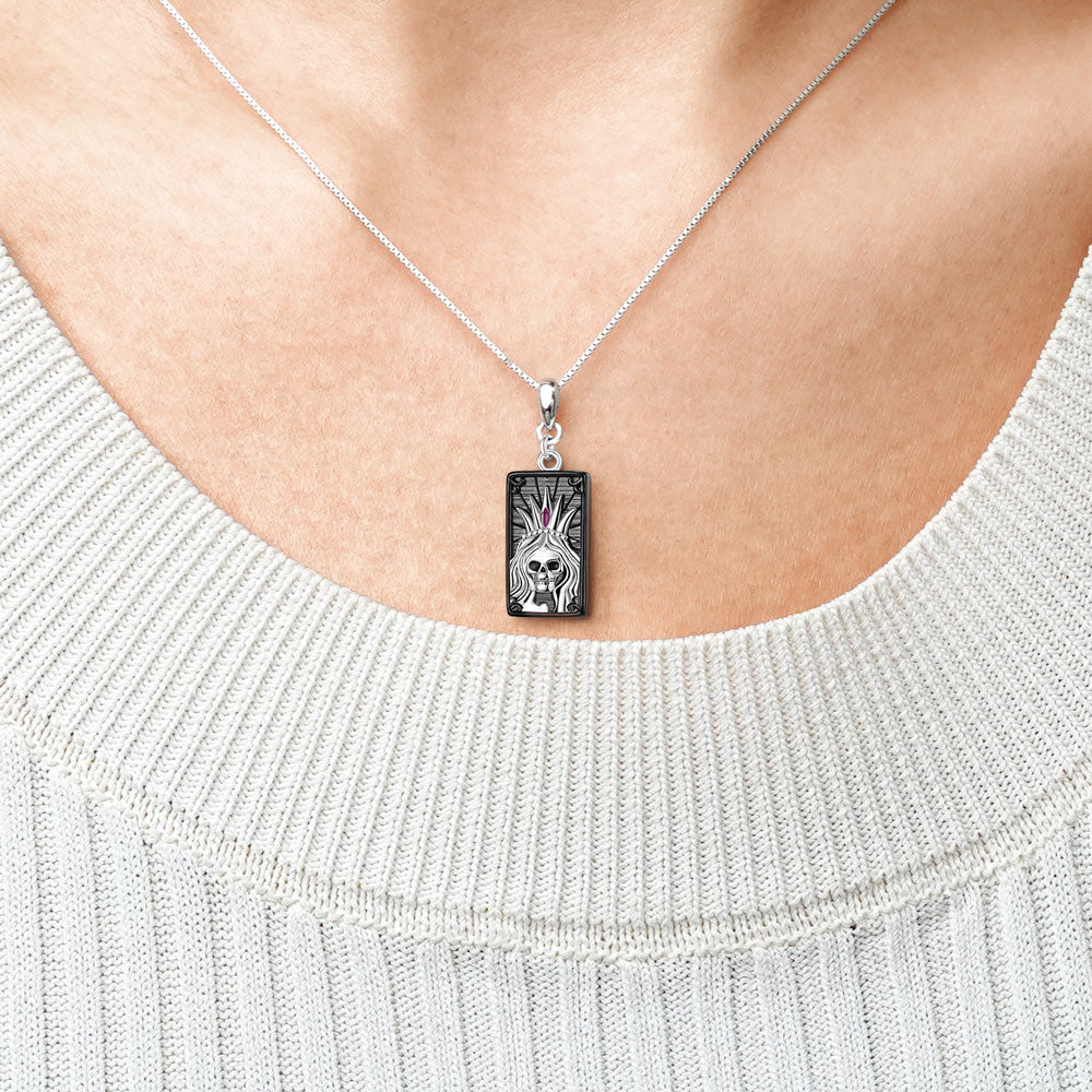 Gnoce Sparkling "the Empress" Tarot Necklace_5