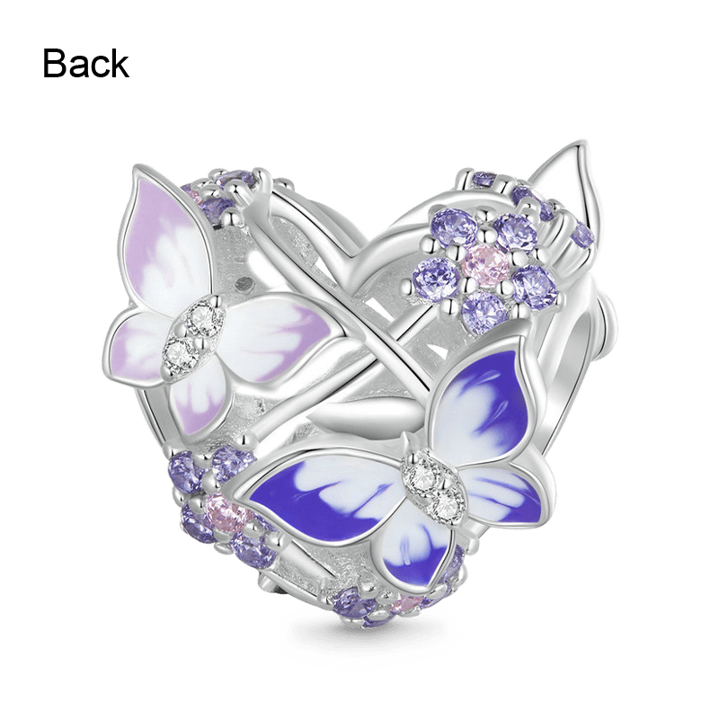 Gnoce Sparkling Butterfly Heart Charm_2
