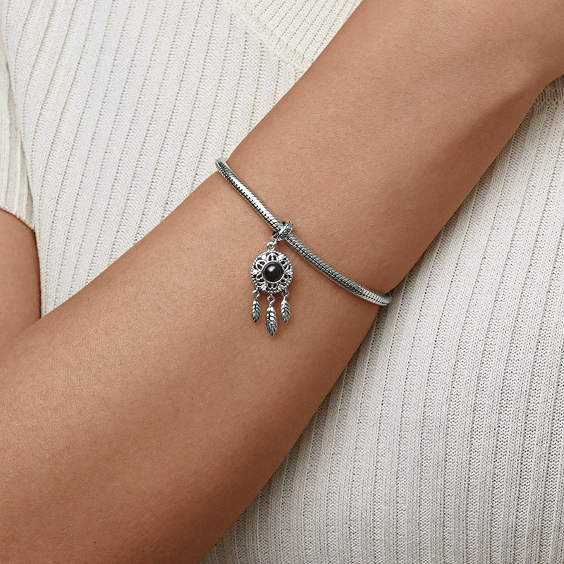 Gnoce Projection Dream Catcher Photo Pendant Dangle Charm_5