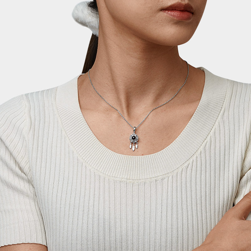 Gnoce Projection Dream Catcher Photo Pendant Dangle Charm_6