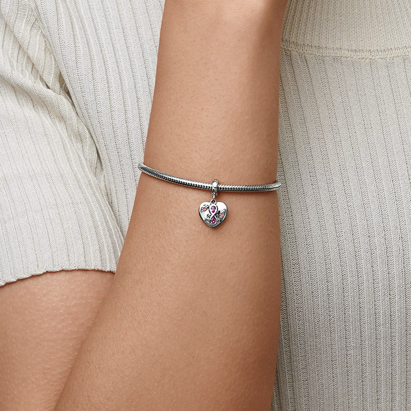 Gnoce Infinite Love Heart Pendant Dangle Charm_6