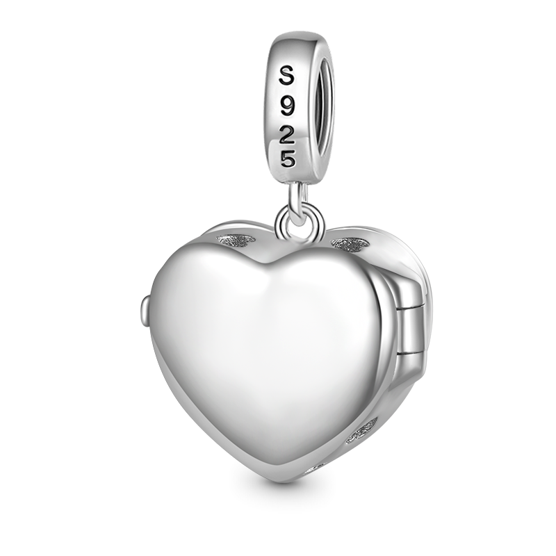 Gnoce "God is Love" Heart Personalized Photo Pendant Dangle Charm_2