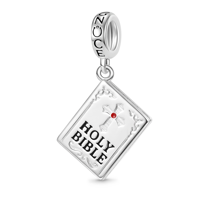 Gnoce Faithful Holy Bible Pendant Dangle Charm_1
