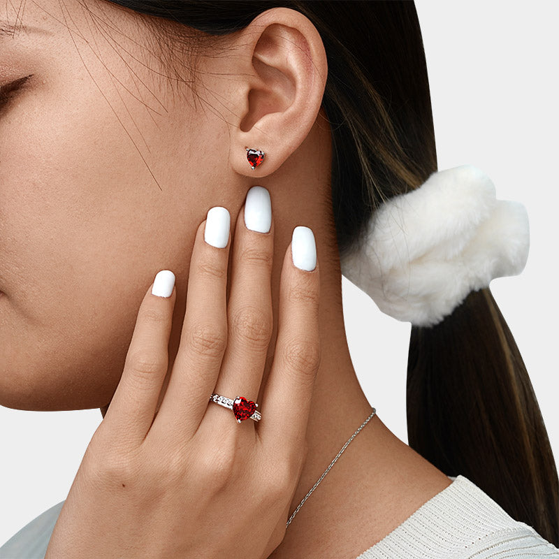 Gnoce Birthstone Heart Ring_4