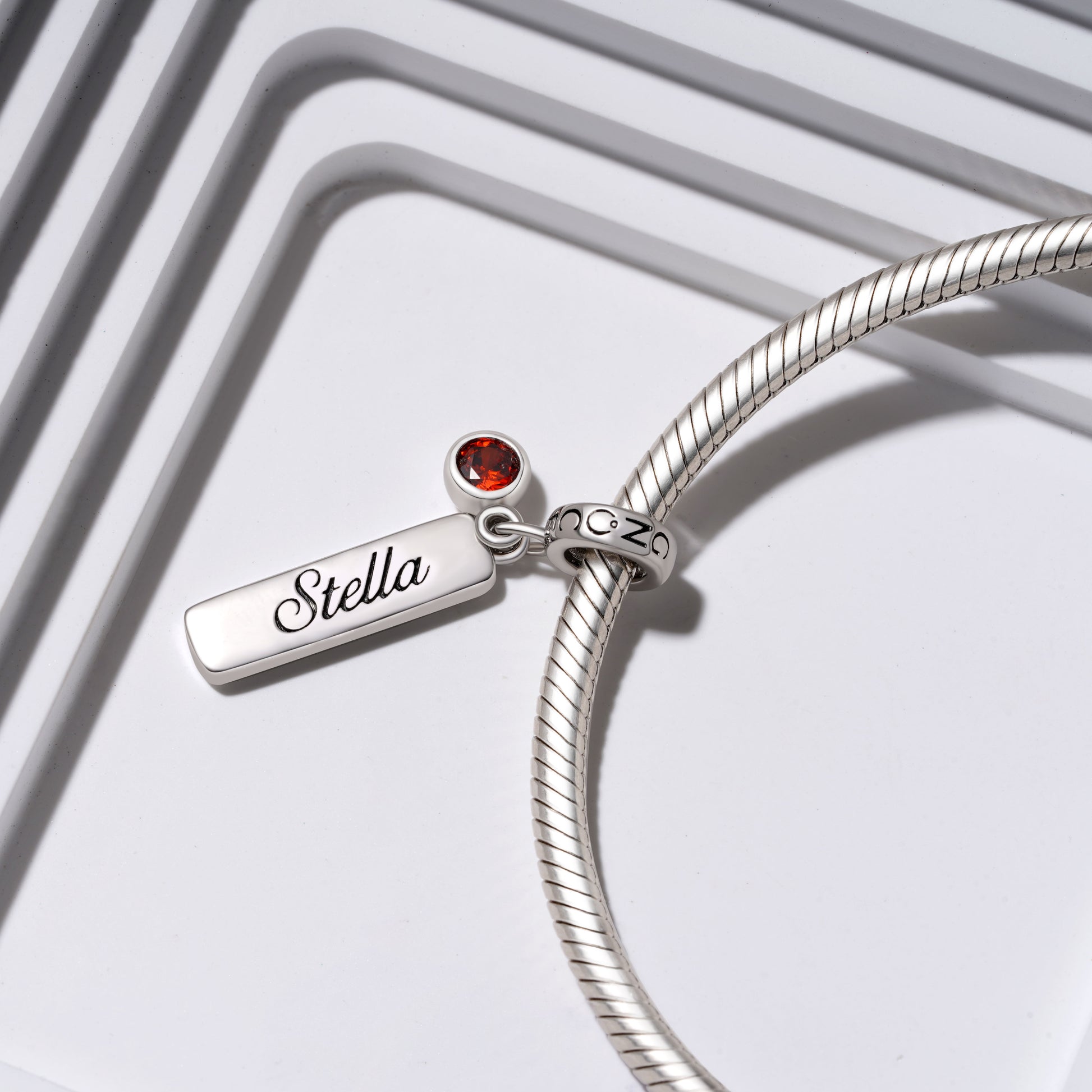 Gnpce Classic Bar Birthstone Engravable Pendant Dangle Charm_3