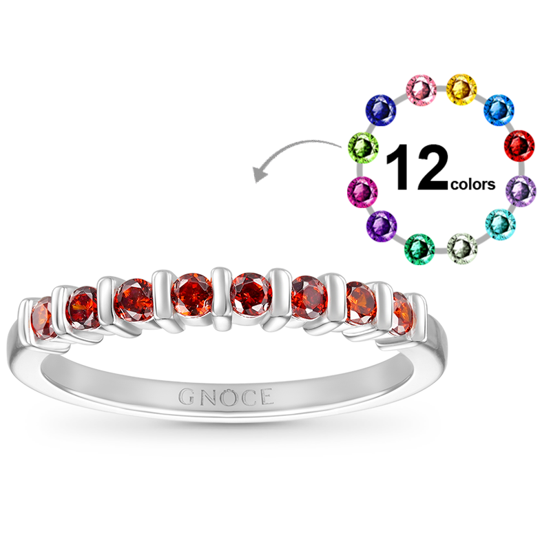 Gnoce Basic Birthstone Ring_1