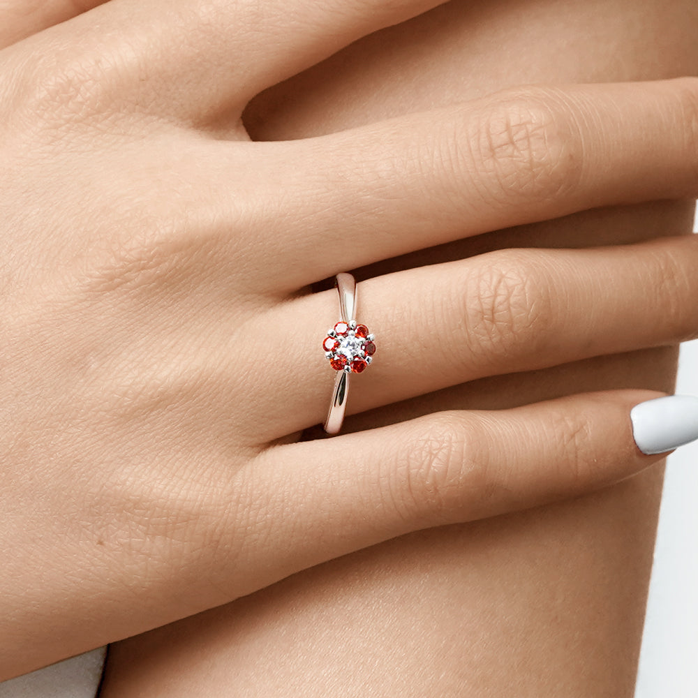 Gnoce Birthstone Flower Ring_6