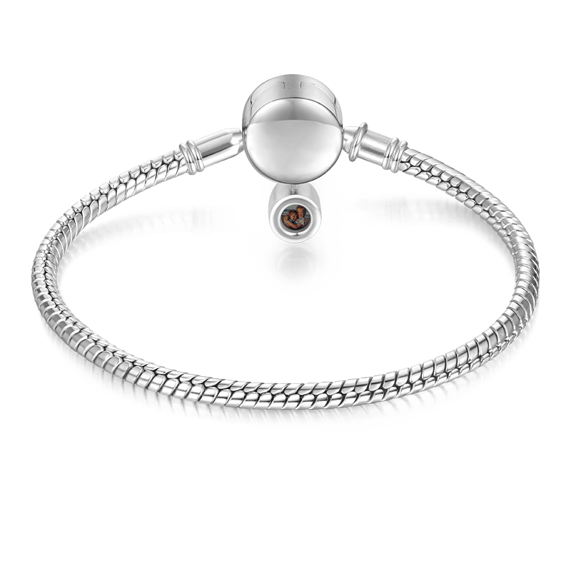 Gnoce Projection Moonstone Basic Snake Chain Bracelet_2