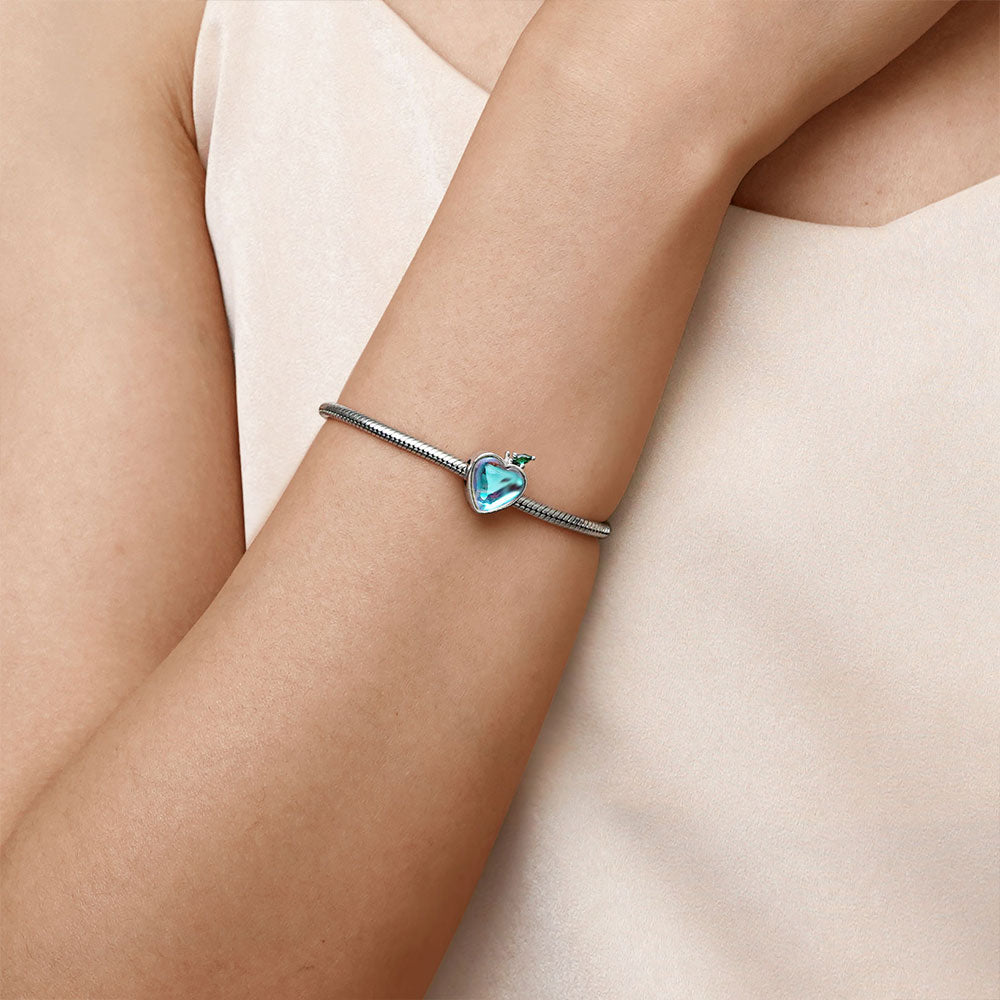 Gnoce Moonstone Apple Love Heart Charm_5