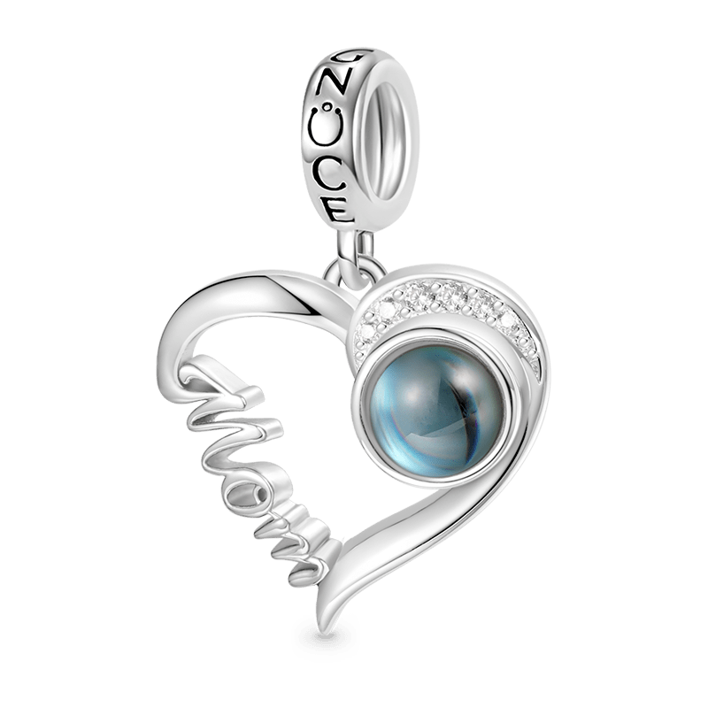 Gnoce Projection Mom Love Personalized Photo Pendant Dangle Charm_2